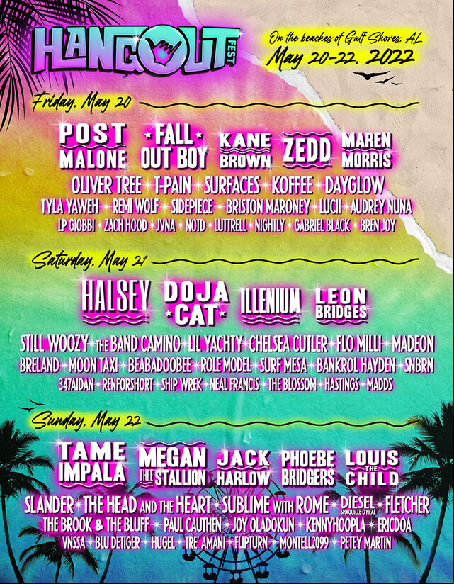 Concierto de Jack Harlow en Gulf Shores, Alabama, Estados Unidos, Viernes, 20 de mayo de 2022